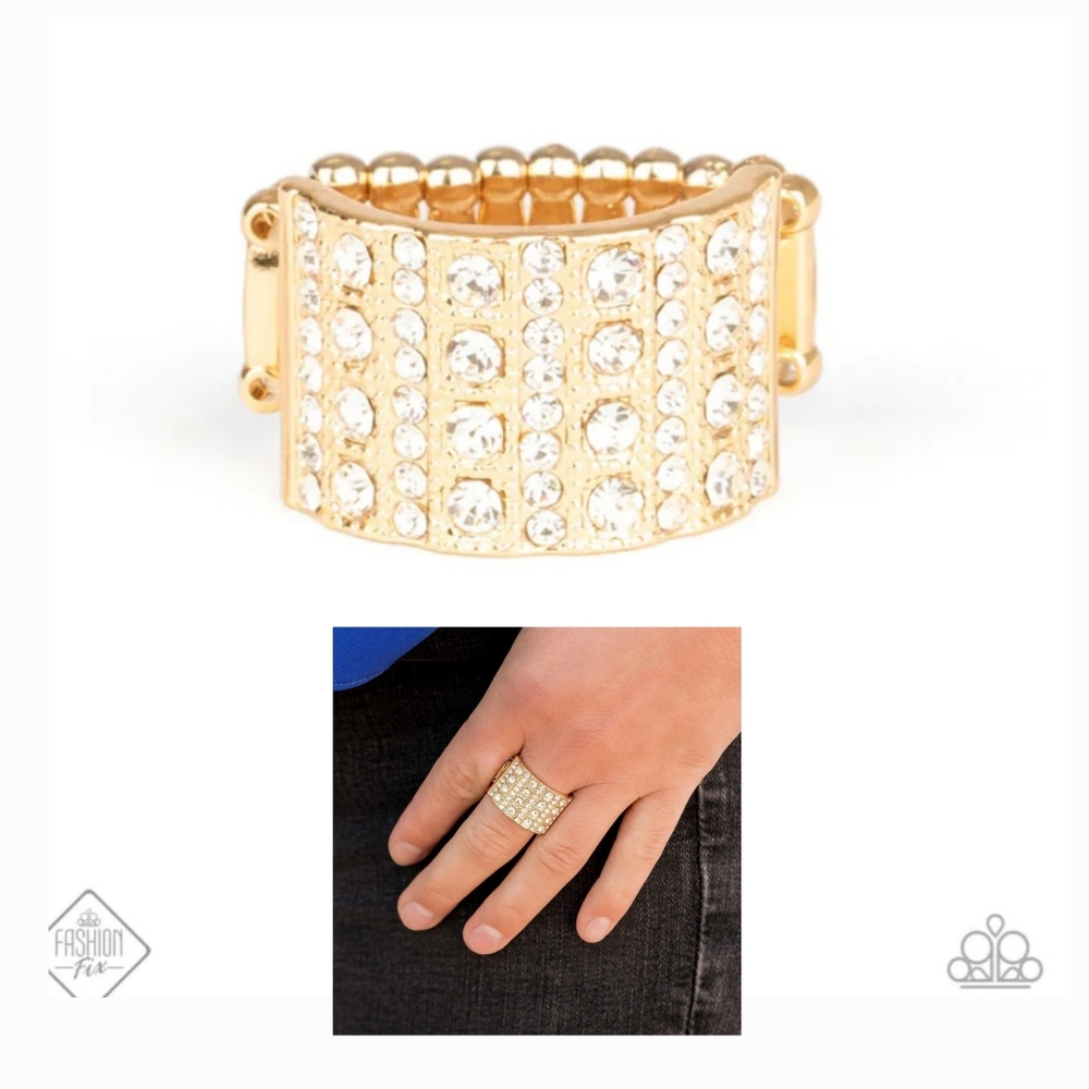 DIAMOND DRAMA GOLD RING